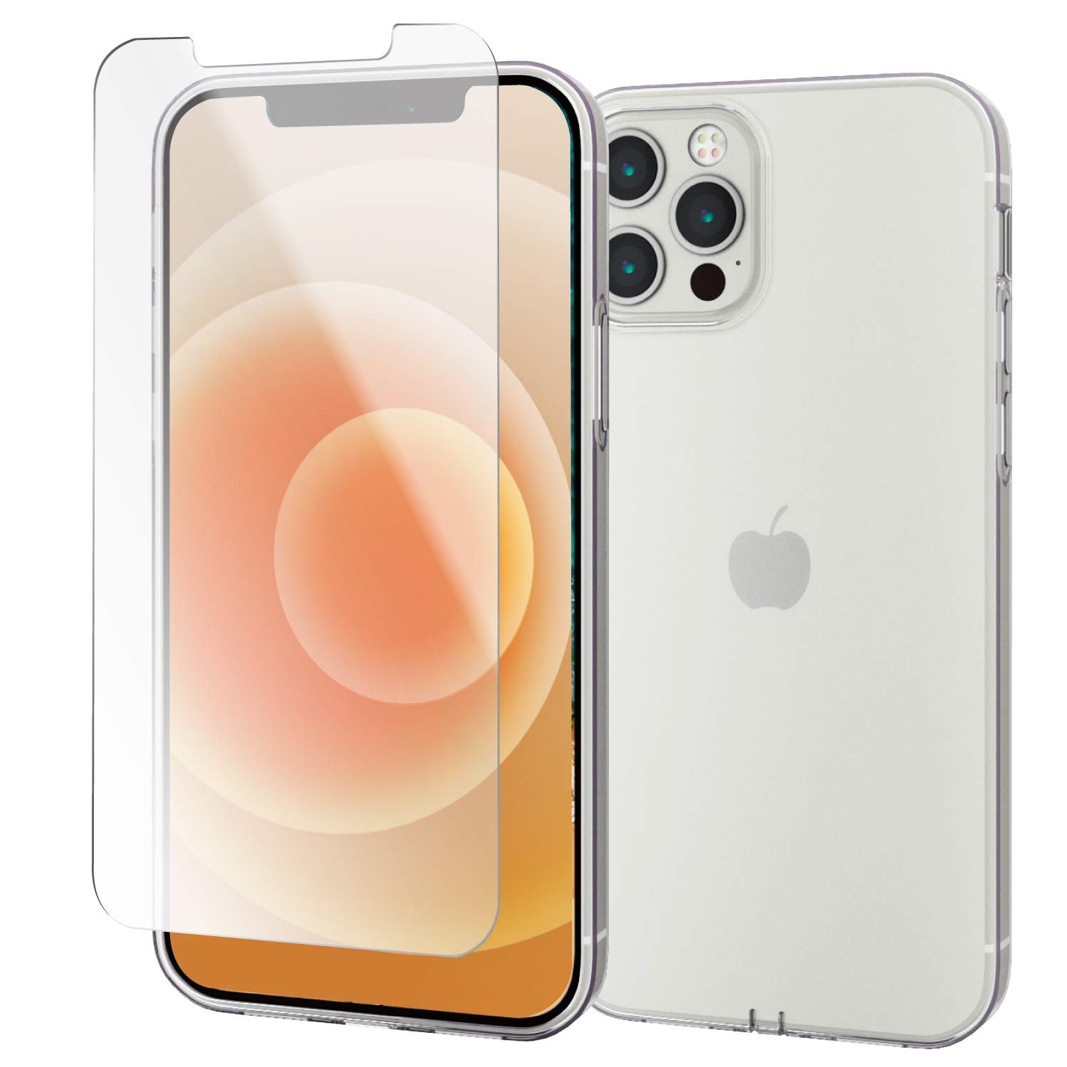 Amazon.co.jp: 【ケース・フィルムセット】 エレコム iPhone 12 / 12